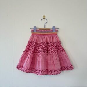 Mini Boden Smocked Tiered Skirt
